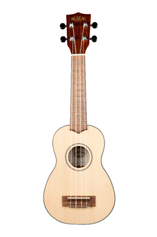 Kala - KA-SSTU-S - Solid Spruce Travel Soprano Ukulele