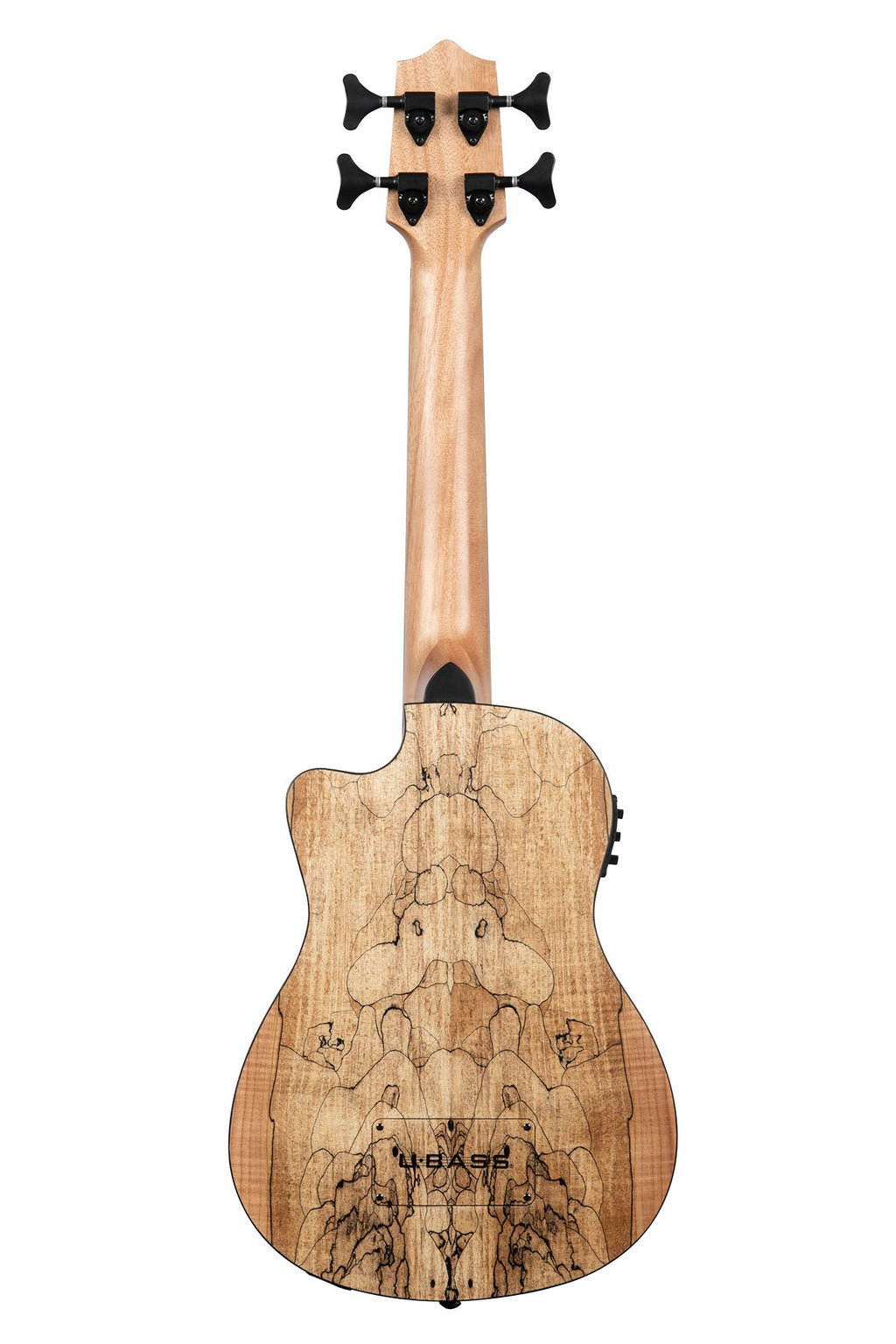 Kala - Spalted Maple U-Bass - Fretted - With Gig Bag