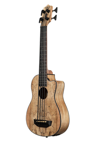 Kala - Spalted Maple U-Bass - Fretted - With Gig Bag