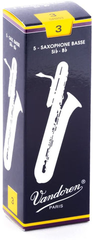 Vandoren Bass Saxophone Reed 3.0 - Box of 5