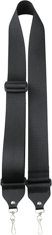 Perri's Leathers Nylon Banjo Strap, Black, 2"