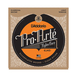 D'Addario- Classical Acoustic Guitar Strings "Pro-Arte'" #EJ43 - Silverplated - Light Tension