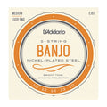 D'Addario- Banjo Loop End Strings #EJ61 - Nickel Plated Steel - Medium Gauge