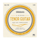 D'Addario - Tenor Guitar Strings (4 String) 80/20 Bronze - EJ66