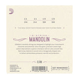 D'Addario- Mandolin Strings #EJ70 - Phosphor Bronze  8 String - Med/Light Ball End