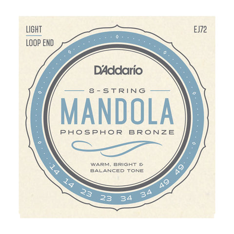 D'Addario - EJ72 - Light -  Phospher Bronze Mandola Strings