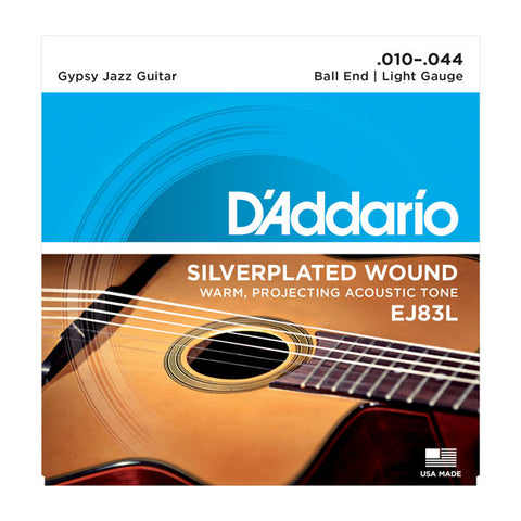 D'Addario- Acoustic Guitar Strings #EJ83L - Silverplated Wound