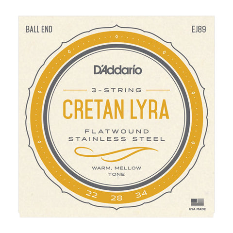 D'Addario - Cretan Lyra Strings  - Ball End - 3 Strings - EJ89