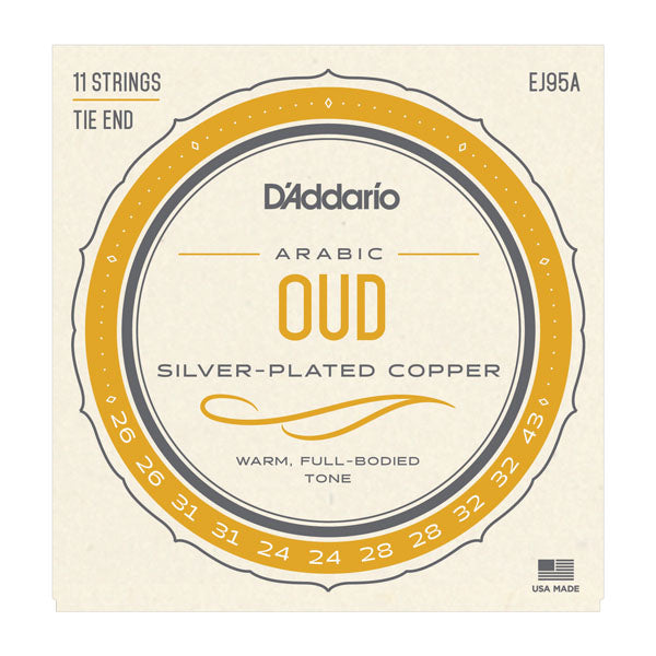 D'Addario - Arabic OUD Strings  - Tie End - 11 Strings - EJ95A