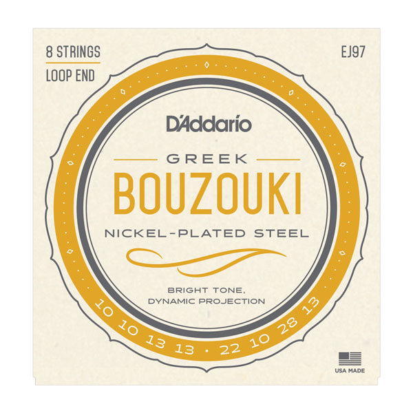 D'Addario - Greek Bouzouki Strings  - Loop End - 8 Strings - EJ97