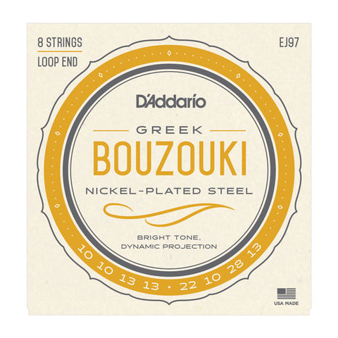 D'Addario - Greek Bouzouki Strings  - Loop End - 8 Strings - EJ97