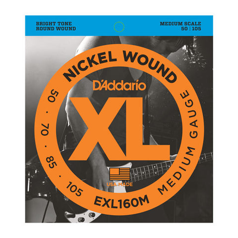 D'Addario - Bass Strings 50/105 - Medium Scale - Nickel Wound