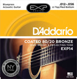 D'addario - EXP14 - Bluegrass Coated Acoustic 80/20 Bronze