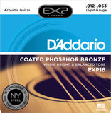 D'addario - EXP16 - Light Coated Acoustic Phospher Bronze