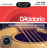 D'addario - EXP17 - Medium Coated Acoustic Phospher Bronze