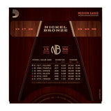 D'addario Nickel Bronze Wound Acoustic Mediums - 13-56