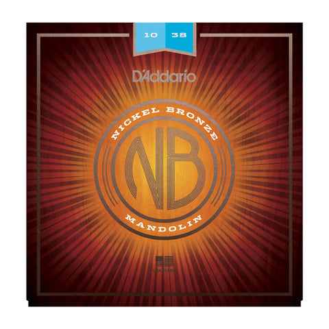 D'addario - NBM1038 - Nickel Bronze Wound Mandolin Lights - 10-38