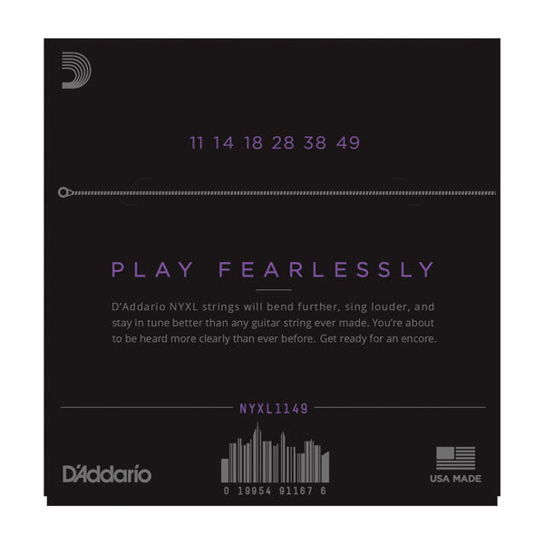 D'Addario - Electric Guitar Strings #NYXL1149 - Nickel Plate - Medium Gauge