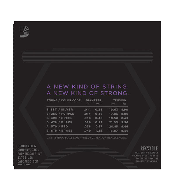 D'Addario - Electric Guitar Strings #NYXL1149BT - Nickel Plate - Medium Gauge - Balanced Tension