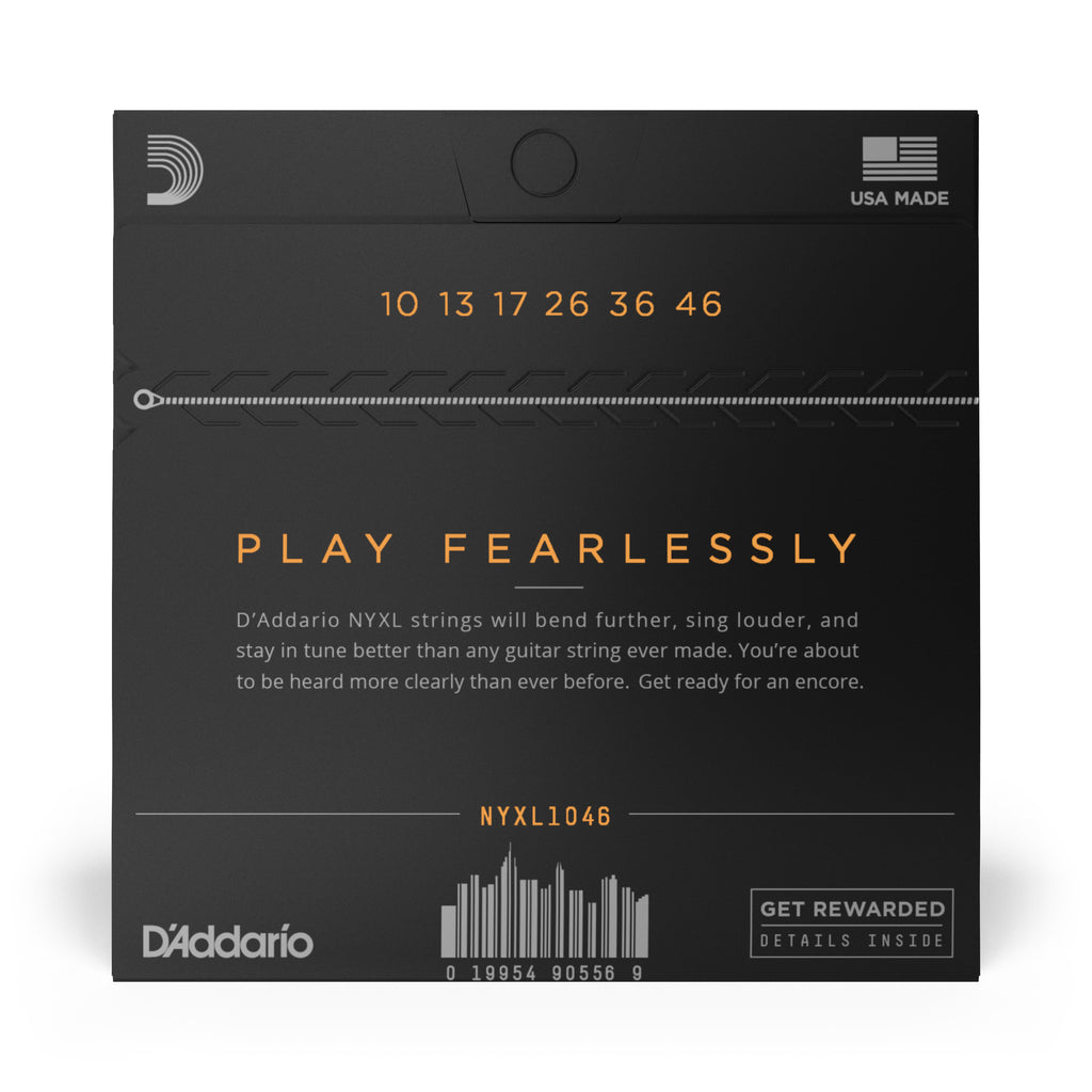 D'Addario- Electric Guitar Strings #NYXL1046 - Nickel Plate - Light Gauge
