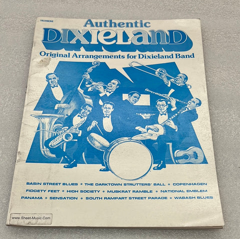 Authentic Dixieland For Trombone (Book)