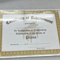 Cerrtificate Of Acheivement Piano (Book)