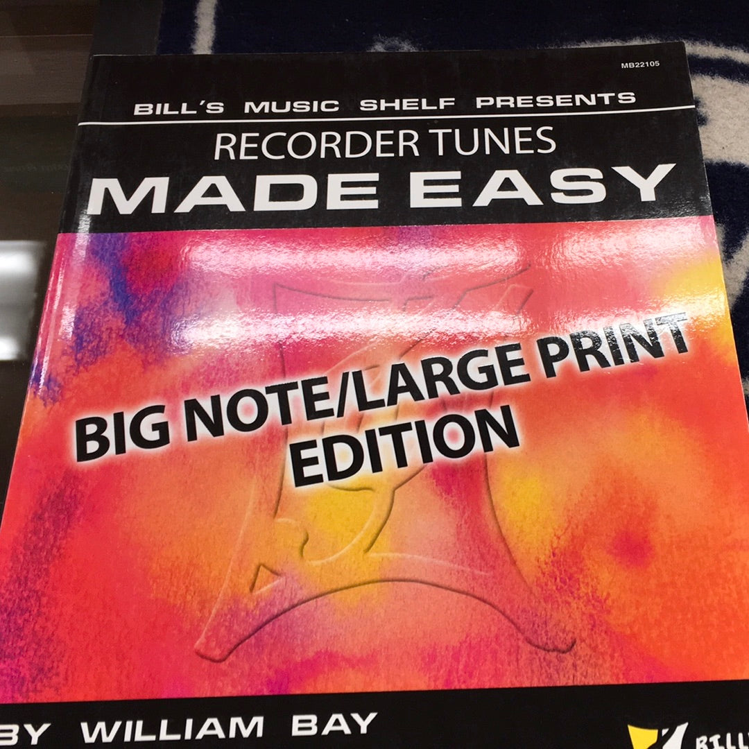 Recorder Tunes Made Easy (Book)