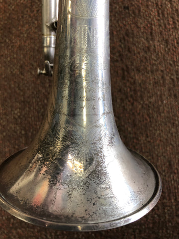 1950/51 King Master Silver Cornet w/Original Hard Case