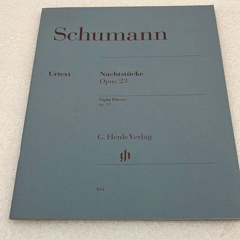 Schumann: Night Pieces, Op. 23 (NachtstÃ¼cke) [G. Henle Verlag] ( (Book)