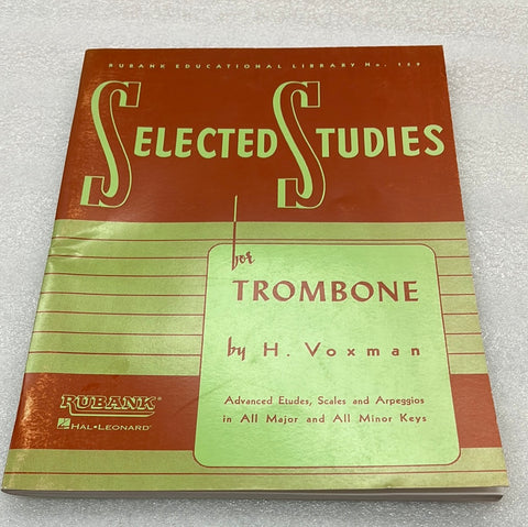 Selected Studies - For Trombone (Book)