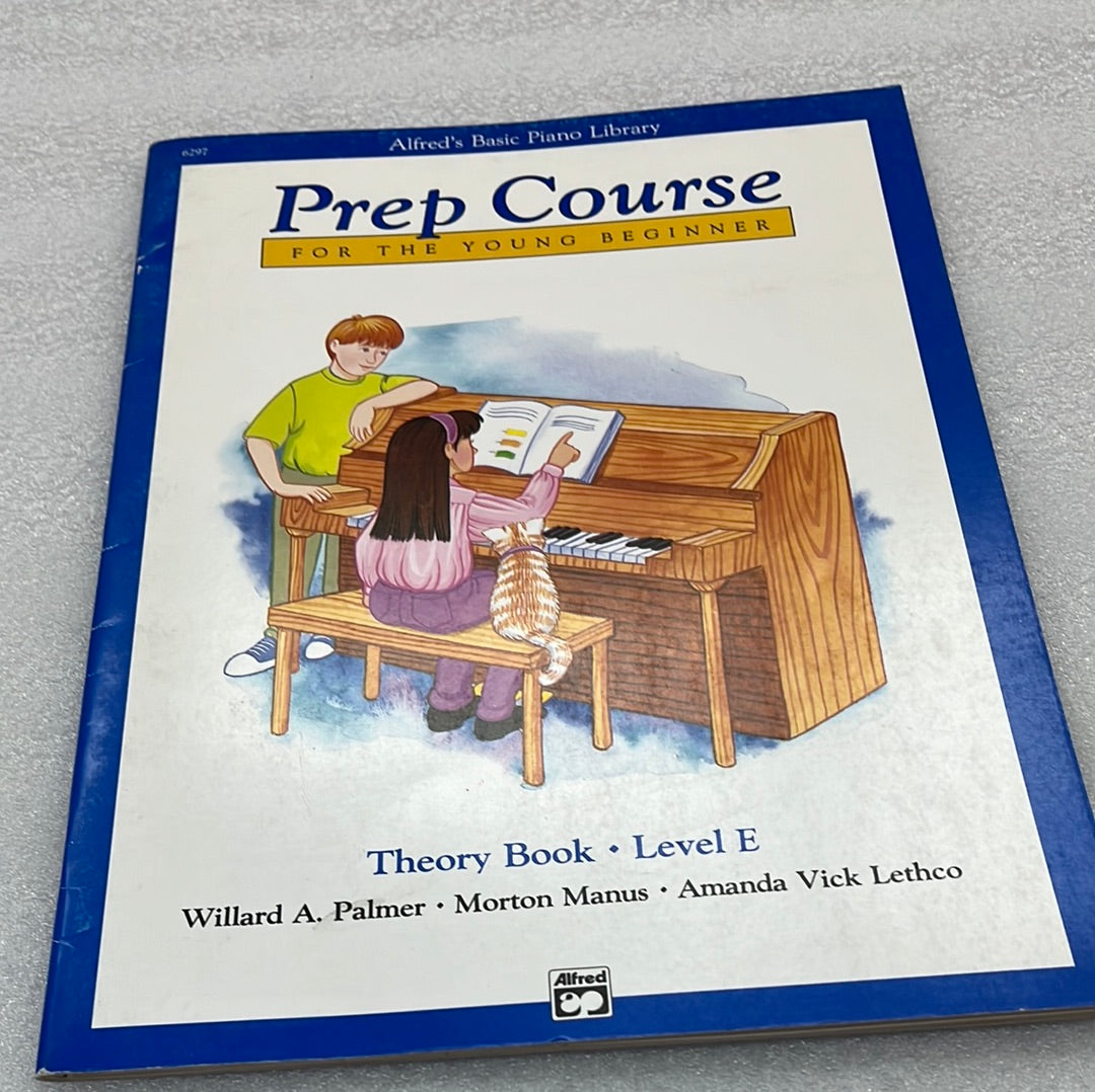 Alfred's Basic Piano Library: Prep Course Theory Level  E (Book)