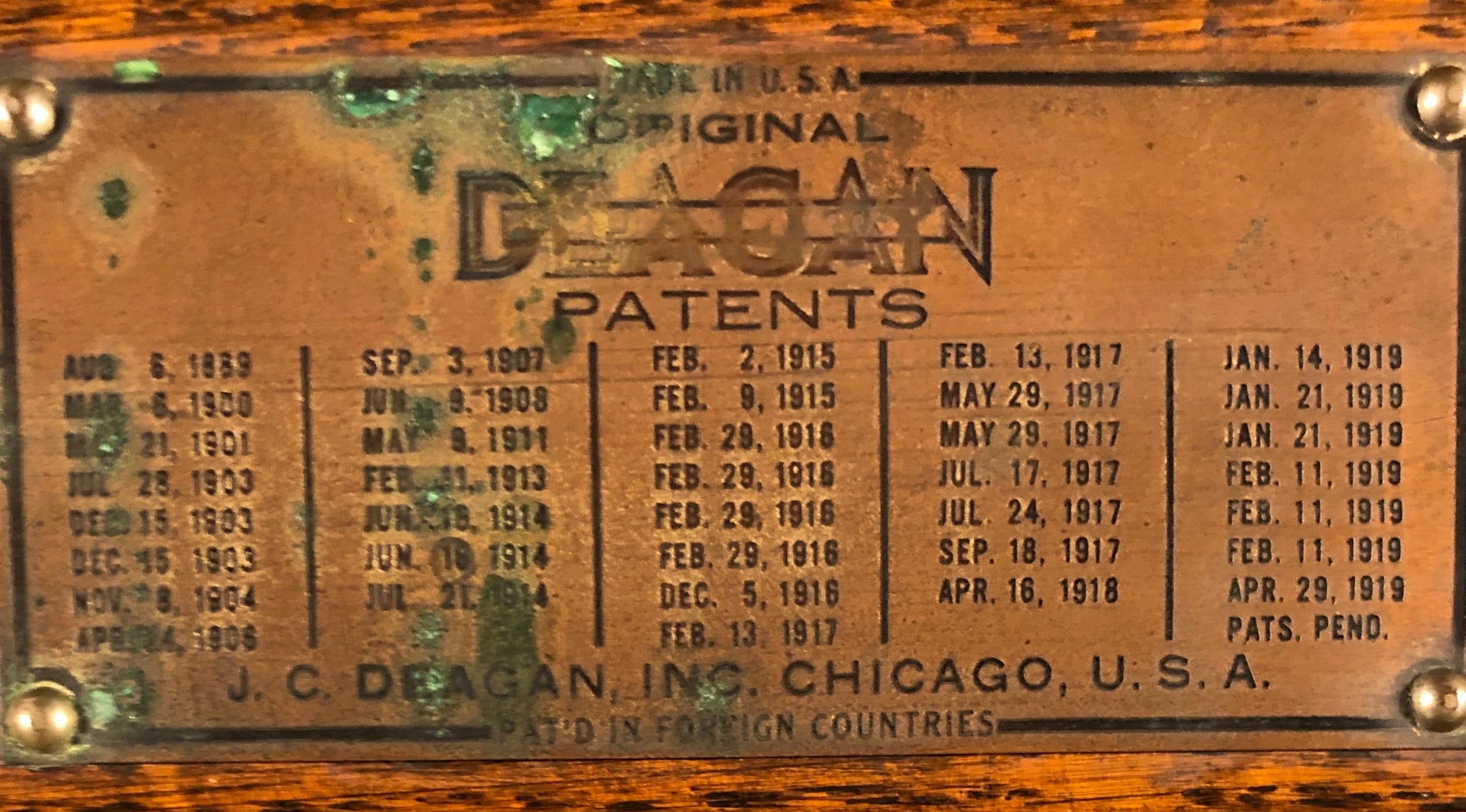 J.C. Deagan Professional Xylophone Model #870