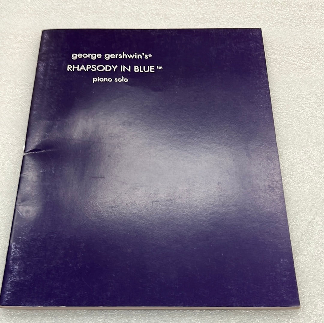 George Gershwin - Rhapsody In Blue For Solo Piano (Book) - Out of Print