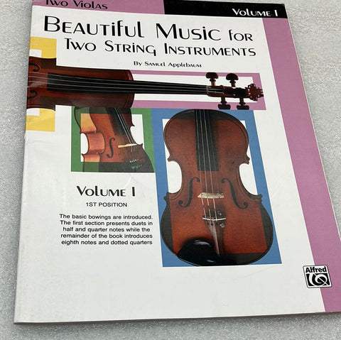 Beautiful Music For Two String Instruments; Book 1: 2 Violas