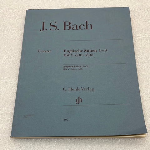 J.S. Bach - English Suites 1-3 (Book)