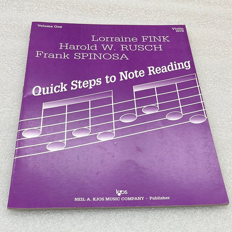 Note Reading - Violin - Vol 1 (Book)