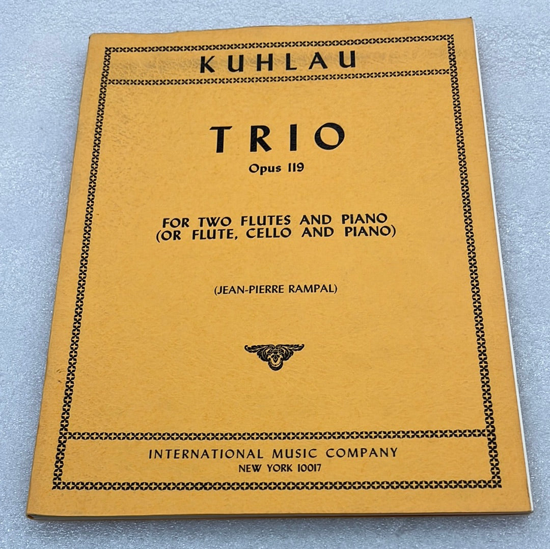 Kuhlau - Trio - Opus 119 - Two Flutes & Piano or Cello