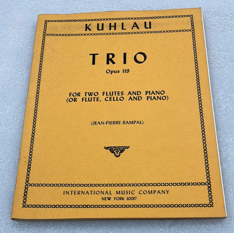 Kuhlau - Trio - Opus 119 - Two Flutes & Piano or Cello