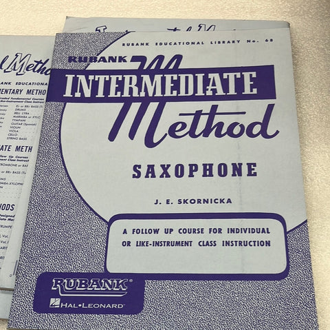 Rubank Intermediate Method - Saxophone (Book)