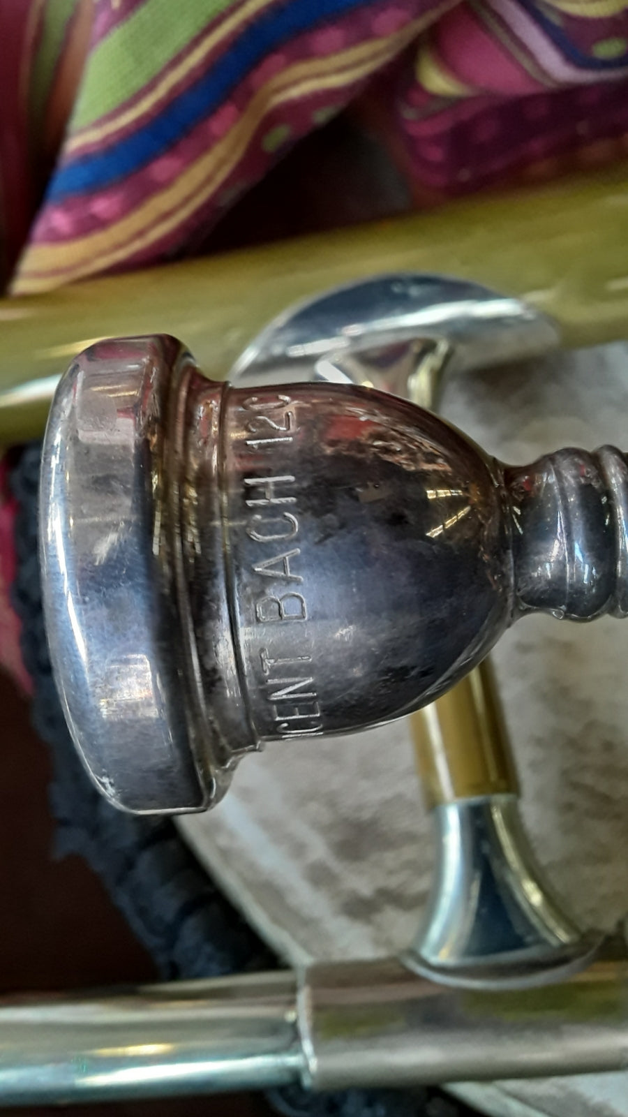 Vintage Olds Recording Trombone w/hard case, mouthpiece, cleaning rod, slide grease, snake