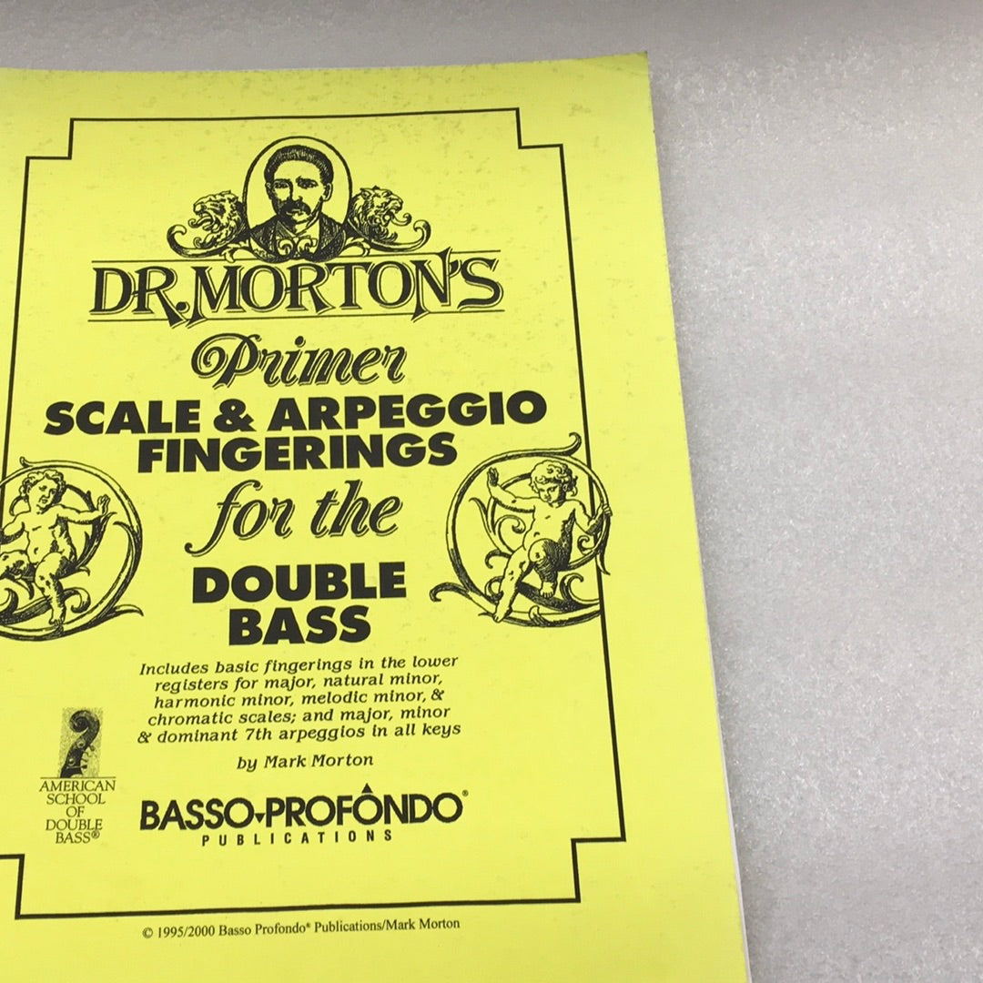 Dr Morton's Primer -Scale and Arpeggio Fingering - Double Bass (Book)