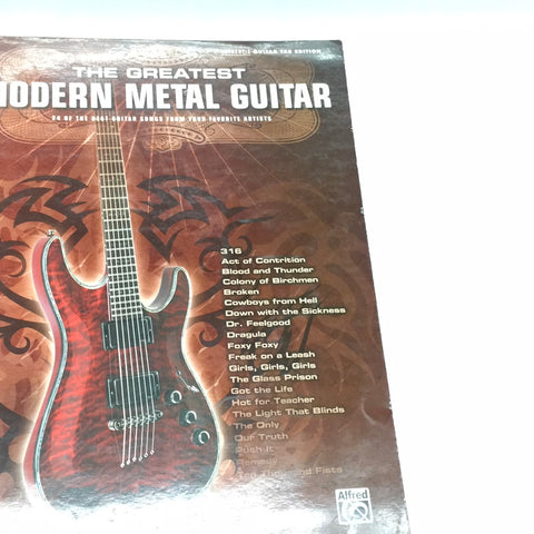 The Greatest Modern Metal Guitar (Guitar Tab) (Authentic Guitar Tab Edition) (Book)
