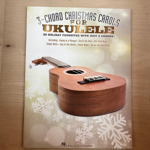 3-Chord Christmas Carols for Ukulele (Book)