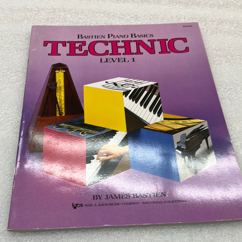 WP216 - Bastien Piano Basics - Technic Level 1 (Book)
