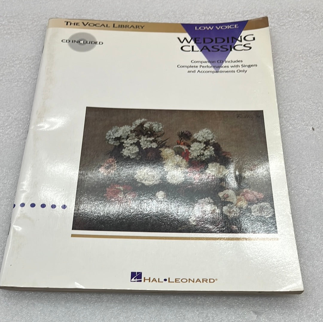Low Voice Wedding Classics (Book)