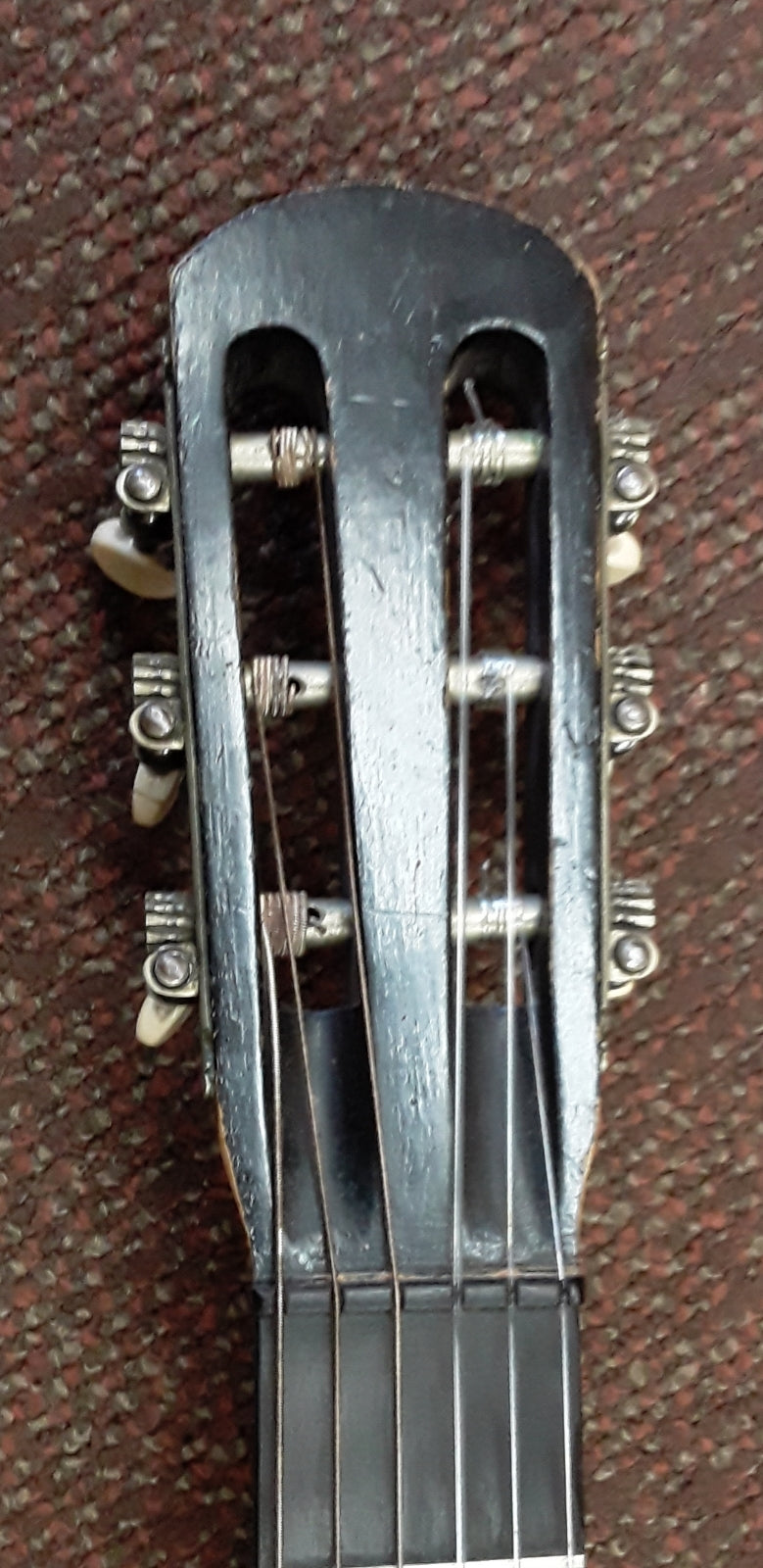 Very Rare Franz Angerer Romantic Guitar from ~1900 - Viennese style w/canvas bag