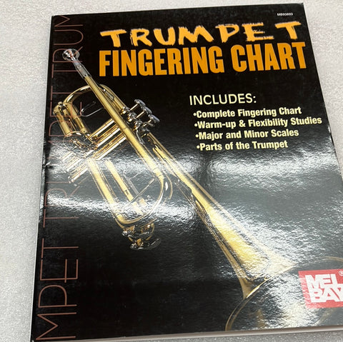 Mel Bay Trumpet Fingering Chart (Book)