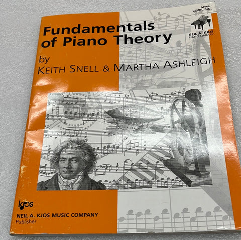 Fundamentals Piano Theory Level 6 (Book)