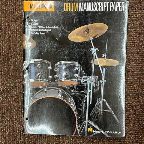 Hal Leonard Drum Manuscript Paper (Book)