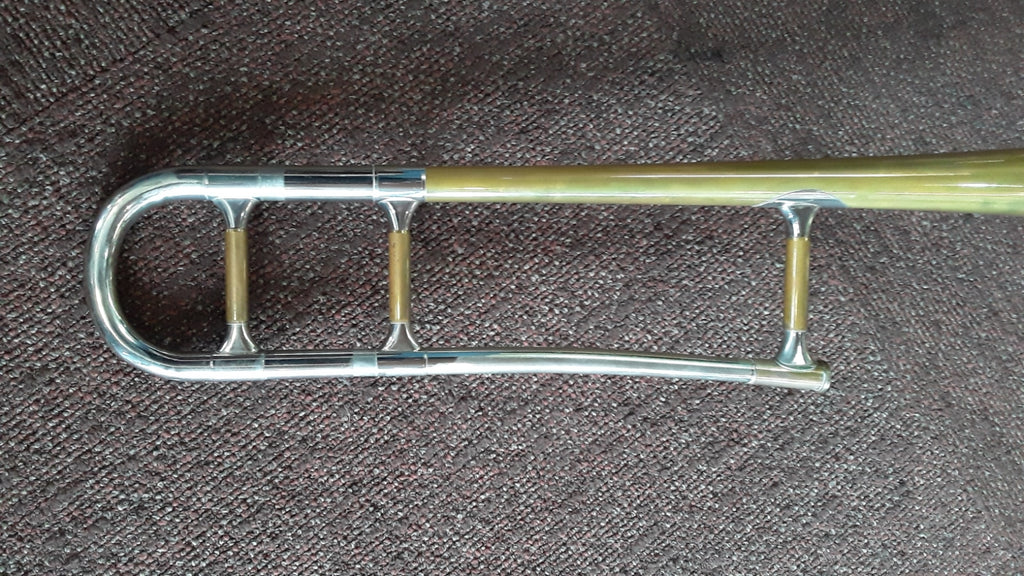 Vintage Olds Recording Trombone w/hard case, mouthpiece, cleaning rod, slide grease, snake